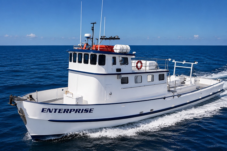 Enterprise sportfishing boat